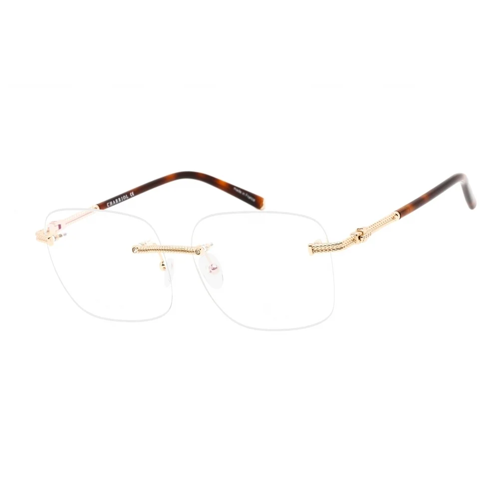 NWT Charriol PC71044-C01 54mm Shiny Gold Eyeglasses